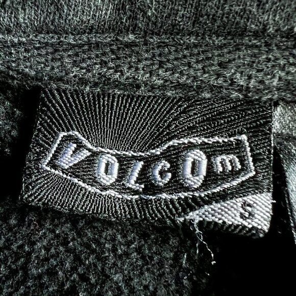 Men's Volcom Stone Graphic Sweatshirt | Hooded | Pull Over | Black | Size Small - Picture 7 of 9